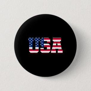 USA 1 Patriotische amerikanische Flagge Männer Fra Button