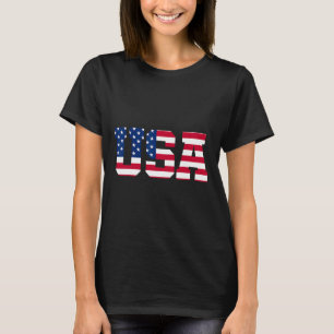 Usa 1 Patriotische Amerikanische Flagge Männer Fra T-Shirt