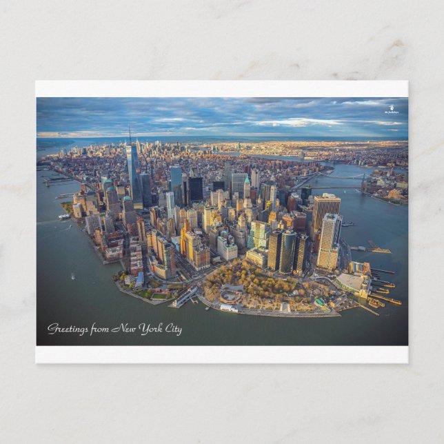 " USA: 2020/Heute NEW YORK CITY - Skyline ... Postkarte (Vorderseite)