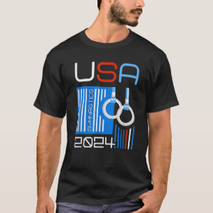USA 2024 Games United Staaten Gymnastics Amerika T-Shirt
