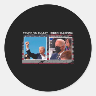 Usa 2024 Wahlkampf trump Vs Kugel Runder Aufkleber