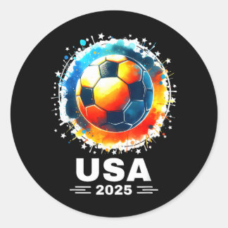 USA 2025 Weltmeisterschaft lustig Runder Aufkleber