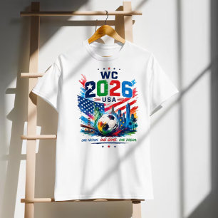 USA 2026 Fußball Ein Nation Ein Spiel Ein Traum Fa T-Shirt