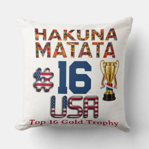 USA 2026 Global Games: Hakuna Matata Top 16 Edgy Kissen