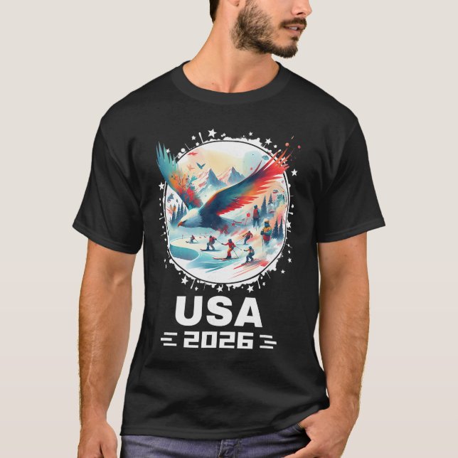 USA 2026 Go United States Winter Sport USAeam 2026 T-Shirt (Vorderseite)