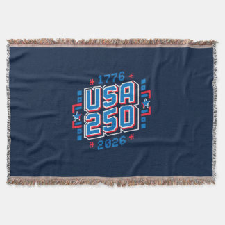 USA 250 - 1776 bis 2026 Pixel Art Decke