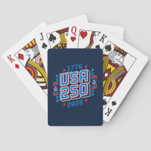 USA 250 - 1776 bis 2026 Pixel Art Spielkarten