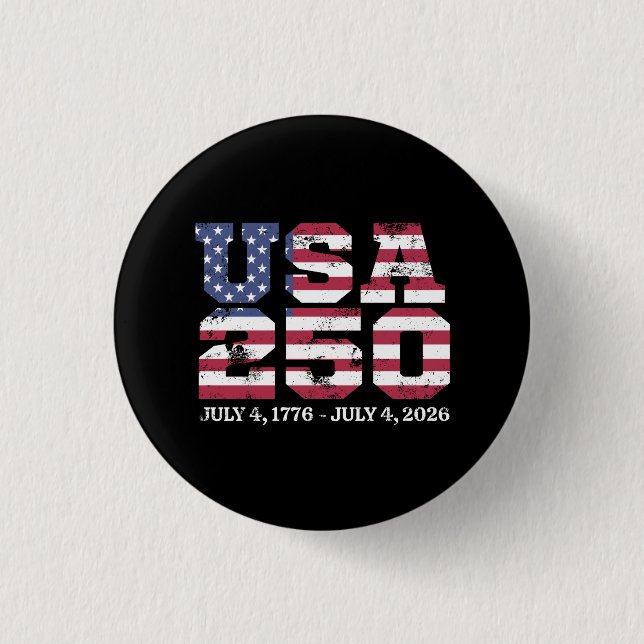 USA 250 4. Juli Button (Vorderseite)