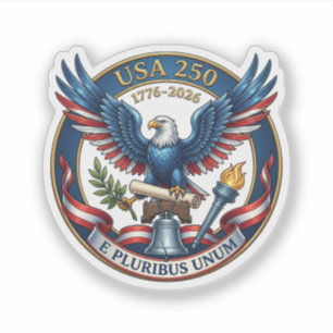 USA 250 Adler Aufkleber