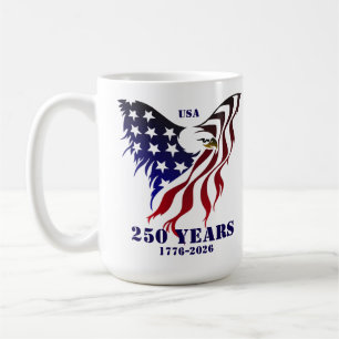 USA 250 Adler Kaffeetasse