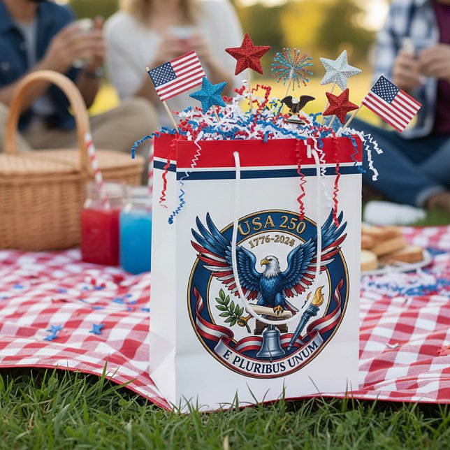 USA 250 Adler Mittlere Geschenktüte (Von Creator hochgeladen)