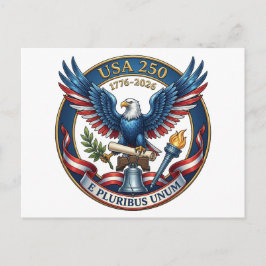 USA 250 Adler Postkarte