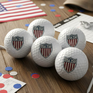 USA 250 American Shield Motiv ID1301 Golfball