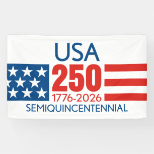 USA 250 - Amerikas 250. Geburtstag - Sterne Streif Banner