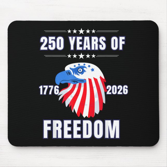 Usa 250 Anniversary Eagle 1776 To 2026 Patriotic A Mousepad (Vorne)