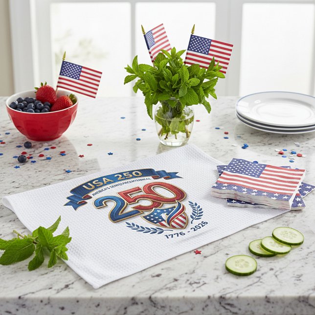 USA 250 celebration Geschirrtuch (Von Creator hochgeladen)