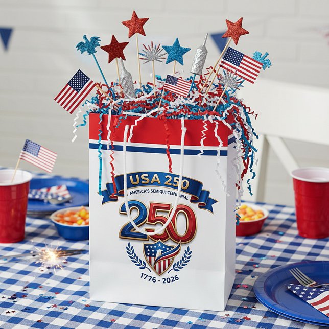 USA 250 celebration Mittlere Geschenktüte (Von Creator hochgeladen)