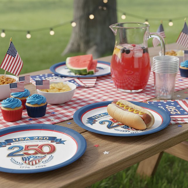 USA 250 celebration Pappteller (Von Creator hochgeladen)
