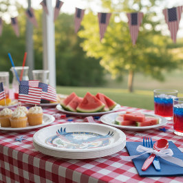 USA 250 Eagle Pappteller