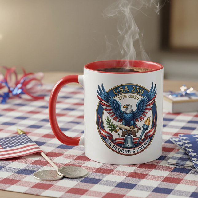 USA 250 Eagle personalized Tasse (Von Creator hochgeladen)