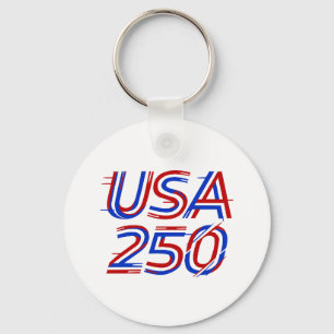 USA 250. Geburtstag 1776-2026 Patriotisches Amerik Schlüsselanhänger