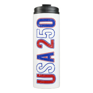 USA 250. Geburtstag 1776-2026 Patriotisches Amerik Thermosbecher