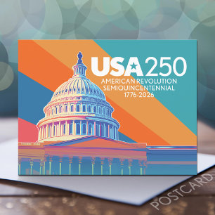 USA 250 Geburtstag - Hauptstadt Dome Amerika Postkarte