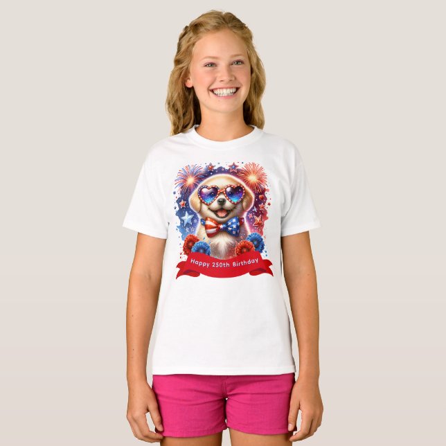 USA 250. Geburtstag T-Shirt (Vorne ganz)