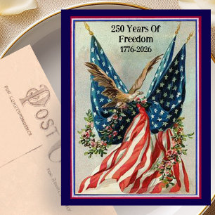 USA 250. Geburtstags-Vintage-Fest-der-Unabhängigke Postkarte