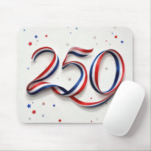 USA 250. Geburtstagsband und Sterne Mousepad