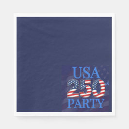 USA 250. Geburtstagsfeier-Papier Serviette