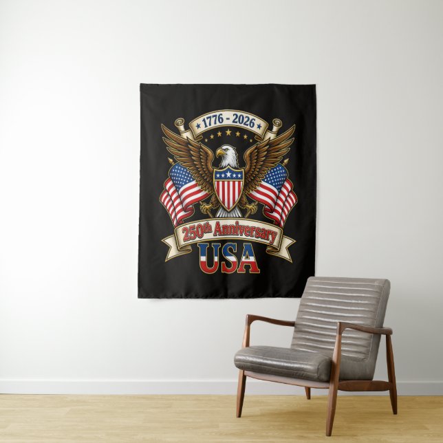 USA 250-Jahr-Feier Wandteppich (Beispiel)