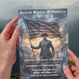 USA 250-Jahr-Jubiläums-Historische Einladung