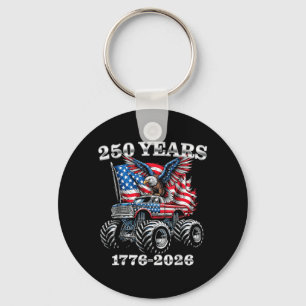 USA 250 Jahre 1776-2026 Adler Monster Truck Jungen Schlüsselanhänger