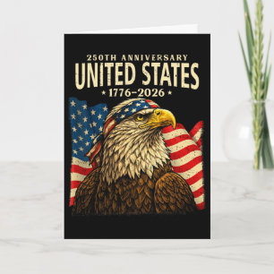 Usa 250 Jahre 1776-2026 Ld Adler Amerika-Flagge Mä Karte