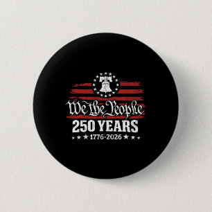USA 250 Jahre 1776-2026 Wir sind das Volk Freiheit Button