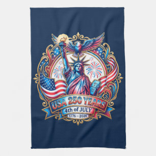 USA 250 Jahre 4. Juli 1776-2026 Geschirrtuch