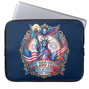 USA 250 Jahre 4. Juli 1776-2026 Laptopschutzhülle