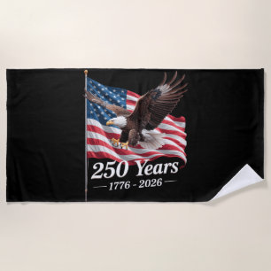USA 250 Jahre Adler 1776-2026 Flagge Strandtuch