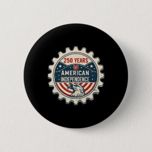 USA 250 Jahre Amerika Jahrestag 250. Unabhängigkei Button