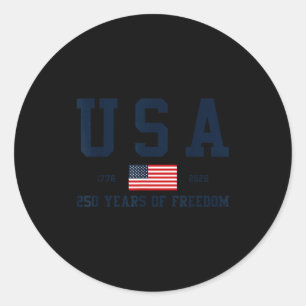 USA 250 Jahre Freiheit 1776 2026 America's 250. Ge Runder Aufkleber