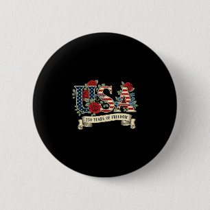 USA 250 Jahre Freiheit 1776 2026 amerikanischer 4. Button
