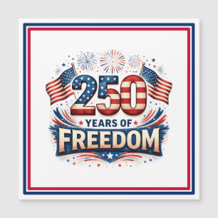 USA 250 Jahre Freiheit American Flag Design Magnetkarte