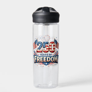 USA 250 Jahre Freiheit American Flag Design Trinkflasche