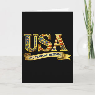 USA 250 Jahre Freiheit Nner 250. Geburtstag Karte