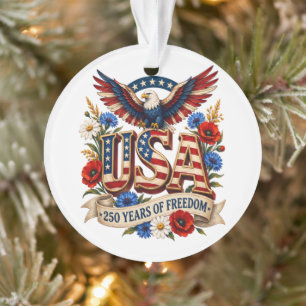 USA 250 Jahre Freiheit Ornament