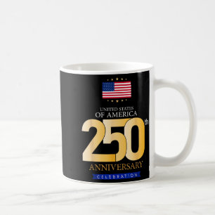 USA 250 Jahre Freiheit Patriotisches Amerika 250.  Kaffeetasse