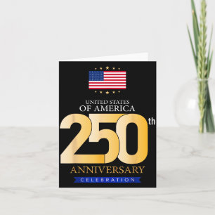 USA 250 Jahre Freiheit Patriotisches Amerika 250. Karte