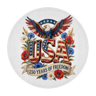 USA 250 Jahre Freiheit Schneidebrett