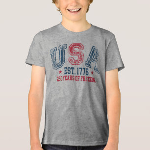 USA 250 Jahre Freiheit Tri-Blend Shirt